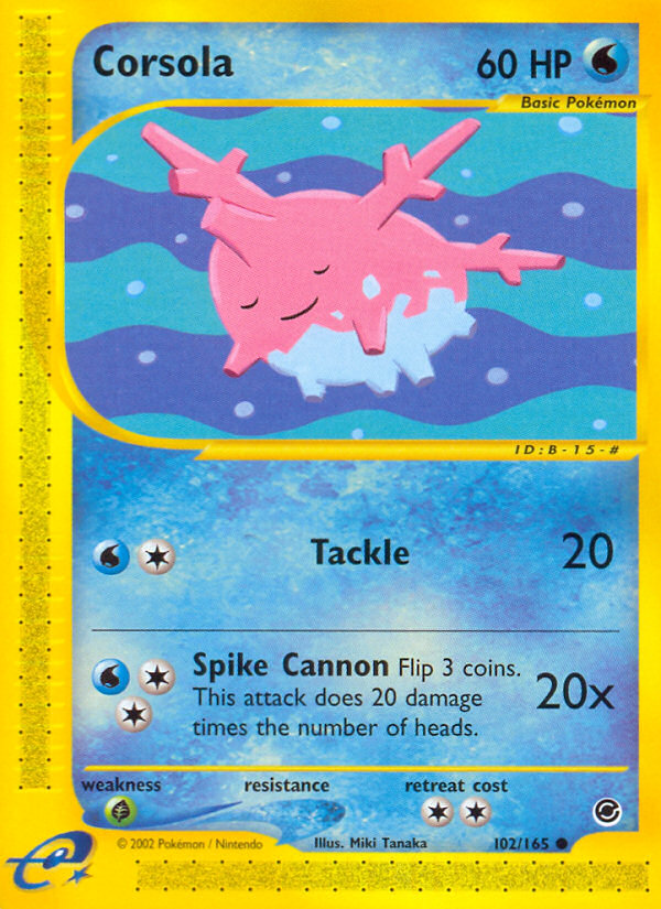 Corsola (102/165) [Expedition: Base Set] | Good Games Adelaide SA
