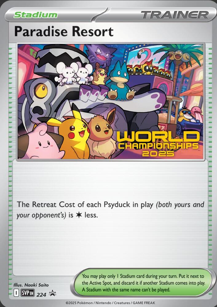 Paradise Resort World Championships 2025 224 (SV: Scarlet & Violet Promo Cards)  | Good Games Adelaide SA
