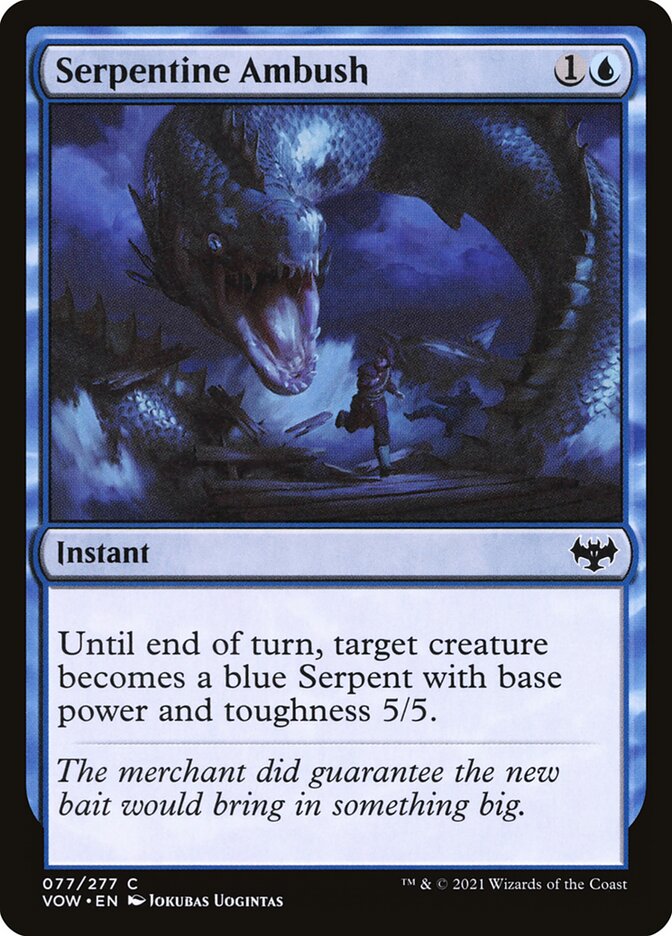Serpentine Ambush 77 (Innistrad: Crimson Vow)  - Foil | Good Games Adelaide SA