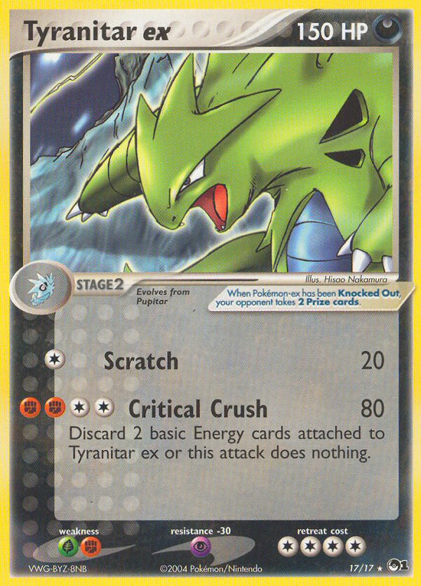 Tyranitar ex (17/17) [POP Series 1] | Good Games Adelaide SA