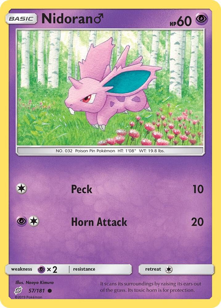 Nidoran M 57/181 (SM - Team Up)  | Good Games Adelaide SA