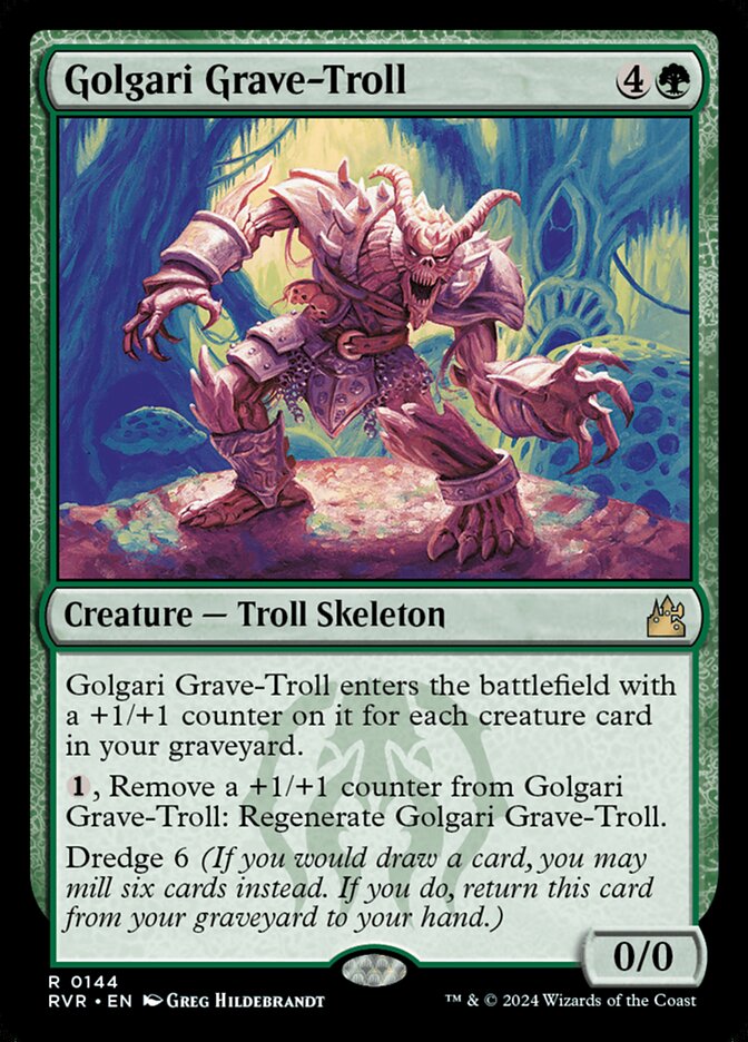 Golgari Grave-Troll 144 (Ravnica Remastered)  - Foil | Good Games Adelaide SA
