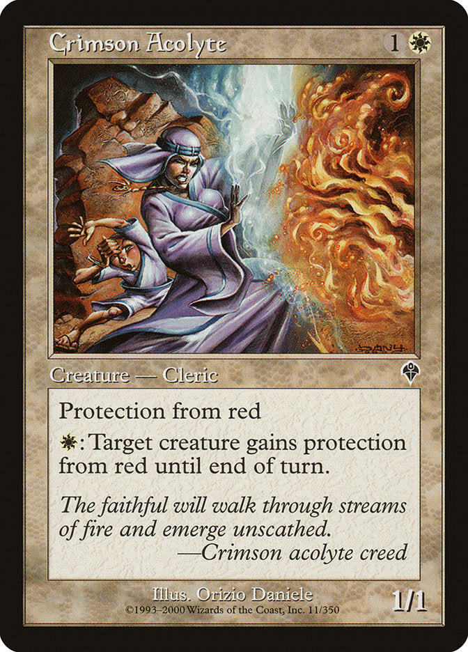 Crimson Acolyte 11 (Invasion)  - Foil | Good Games Adelaide SA