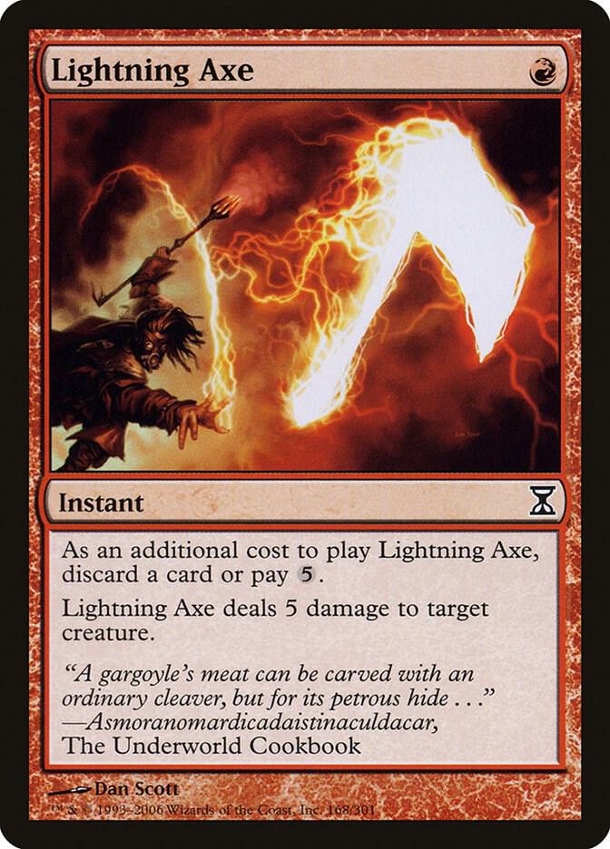 Lightning Axe 168 (Time Spiral)  - Foil | Good Games Adelaide SA