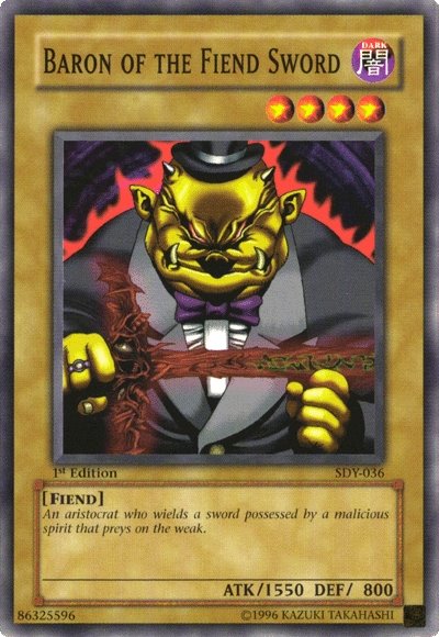 Baron of the Fiend Sword [SDY-036] Common | Good Games Adelaide SA