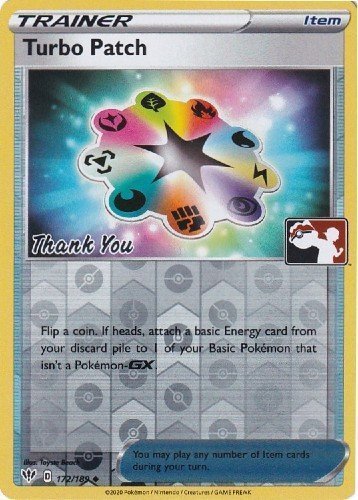 Turbo Patch (172/189) (Pokemon League) [Sword & Shield: Darkness Ablaze] | Good Games Adelaide SA