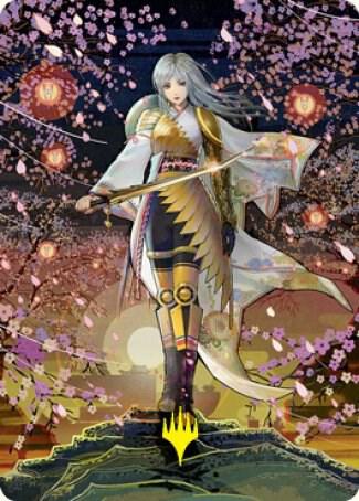 The Wandering Emperor Art Card 50 81 Gold Stamped Signature 50 (Art Series: Kamigawa: Neon Dynasty)  | Good Games Adelaide SA