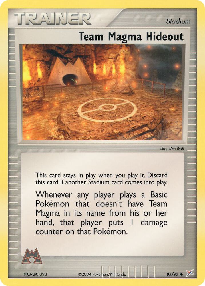Team Magma Hideout 83/95 (Team Magma vs Team Aqua)  - Reverse Holofoil | Good Games Adelaide SA