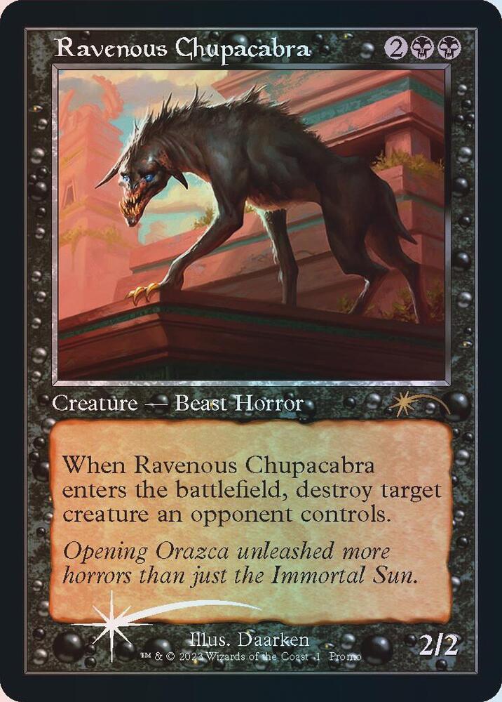 Ravenous Chupacabra Retro Frame 1 (Open House Promos)  - Foil | Good Games Adelaide SA
