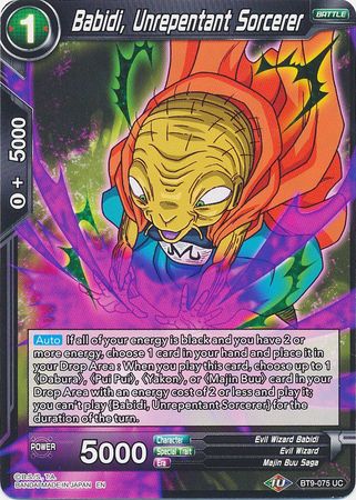 Babidi, Unrepentant Sorcerer [BT9-075] | Good Games Adelaide SA