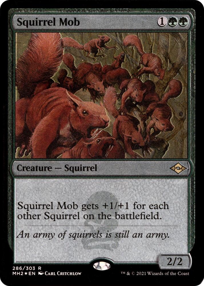 Squirrel Mob Foil Etched 286 (Modern Horizons 2)  - Foil | Good Games Adelaide SA