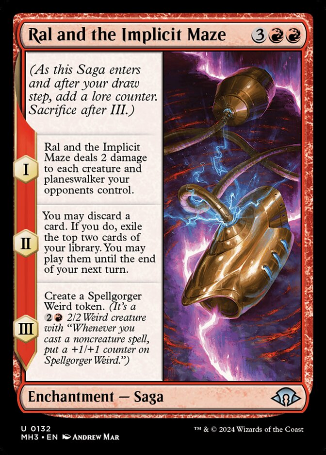 Ral and the Implicit Maze 132 (Modern Horizons 3)  - Foil | Good Games Adelaide SA