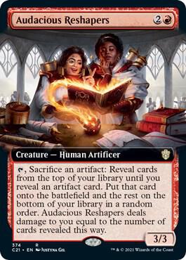 Audacious Reshapers Extended Art 374 (Commander 2021)  | Good Games Adelaide SA