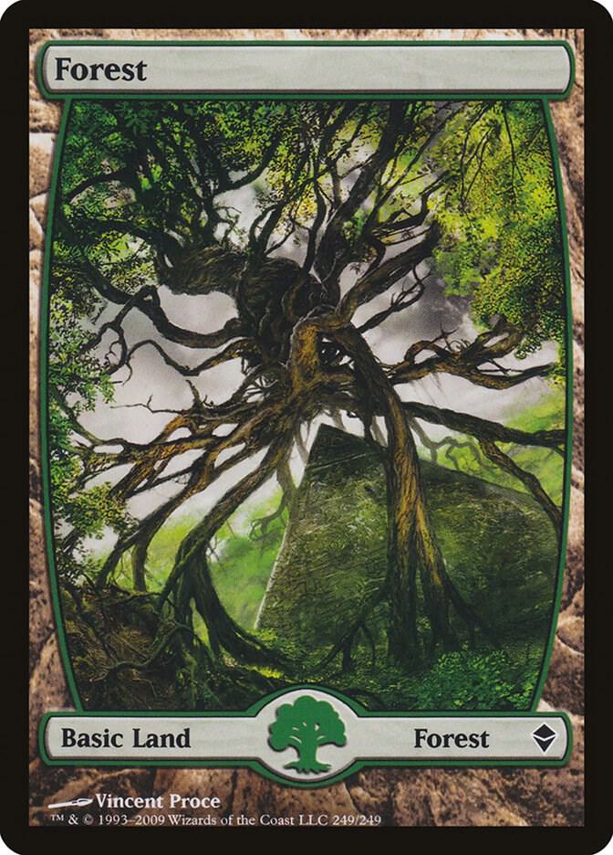 Forest 249 (Zendikar)  - Full Art Foil | Good Games Adelaide SA
