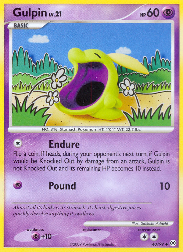 Gulpin (40/99) [Platinum: Arceus] | Good Games Adelaide SA