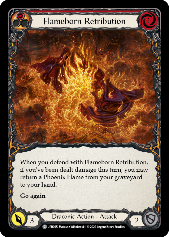 Flameborn Retribution [UPR095] (Uprising)  Rainbow Foil | Good Games Adelaide SA