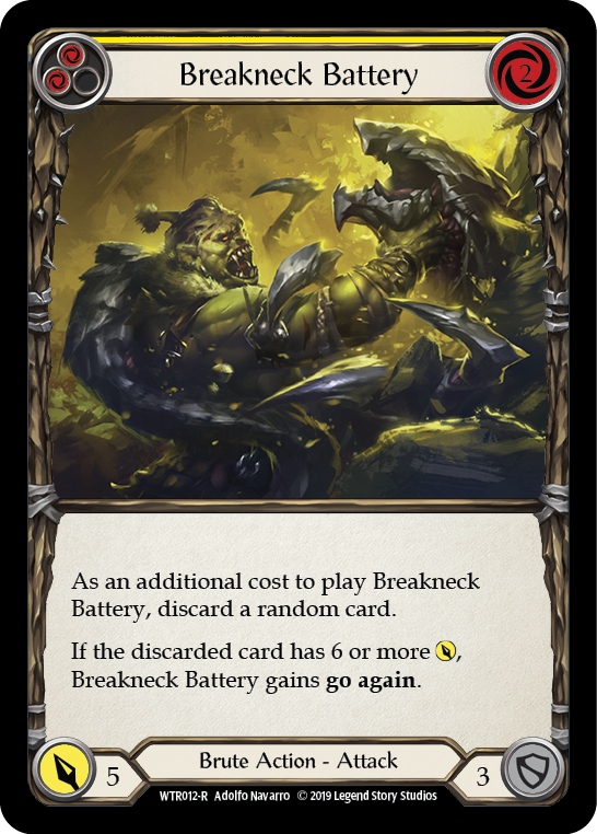 Breakneck Battery (Yellow) [WTR012-R] Alpha Print Normal | Good Games Adelaide SA
