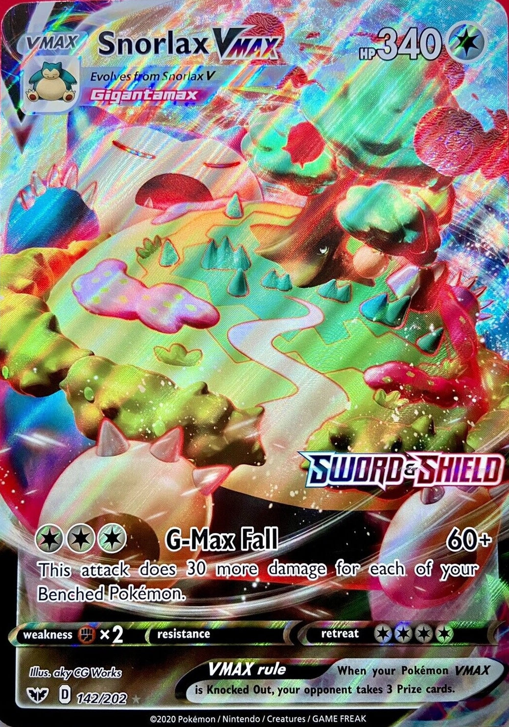 Snorlax VMAX (142/202) (Jumbo Card) [Sword & Shield: Base Set] | Good Games Adelaide SA