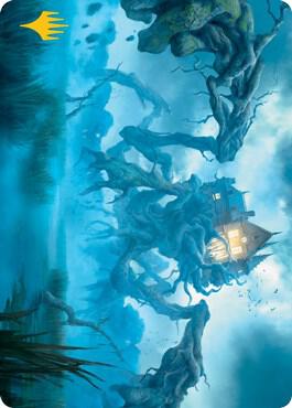 Creeping Inn Art Card Gold Stamped Signature 34 (Art Series: Innistrad: Midnight Hunt)  | Good Games Adelaide SA