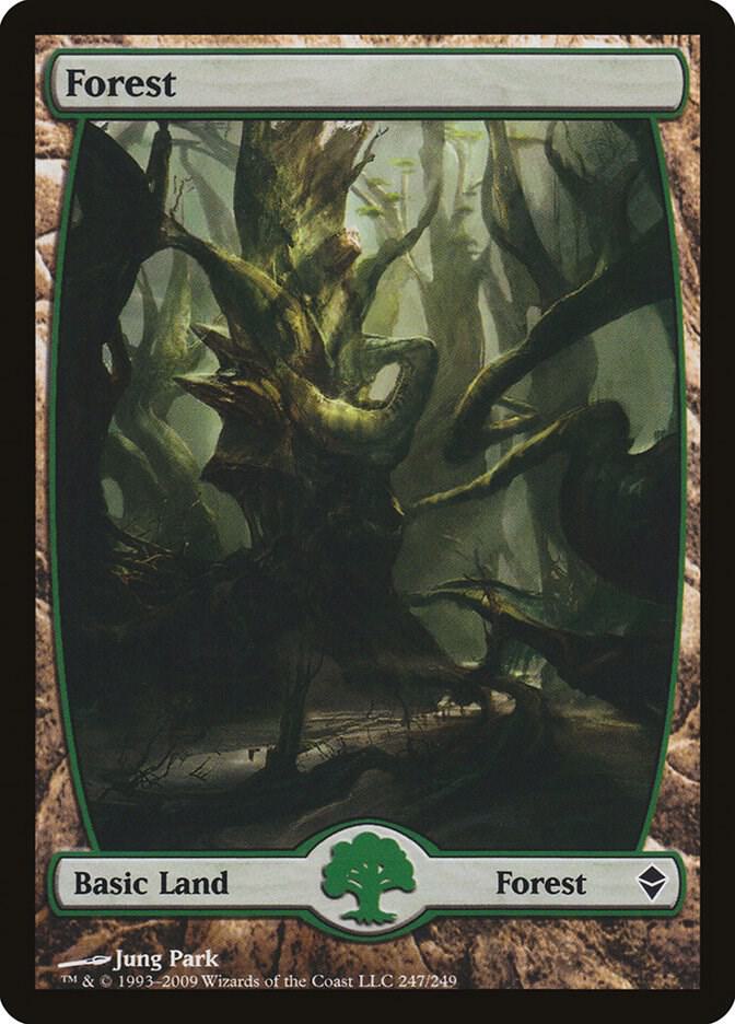Forest 247 (Zendikar)  - Full Art Foil | Good Games Adelaide SA