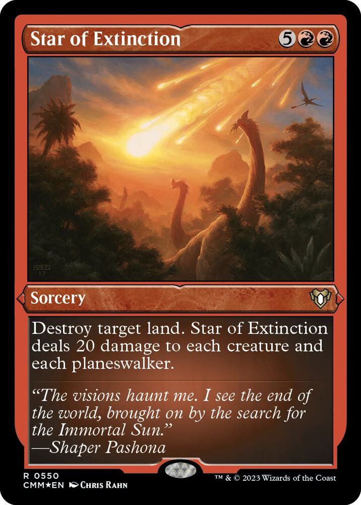 Star of Extinction 550 (Commander Masters)  - Etched Foil | Good Games Adelaide SA