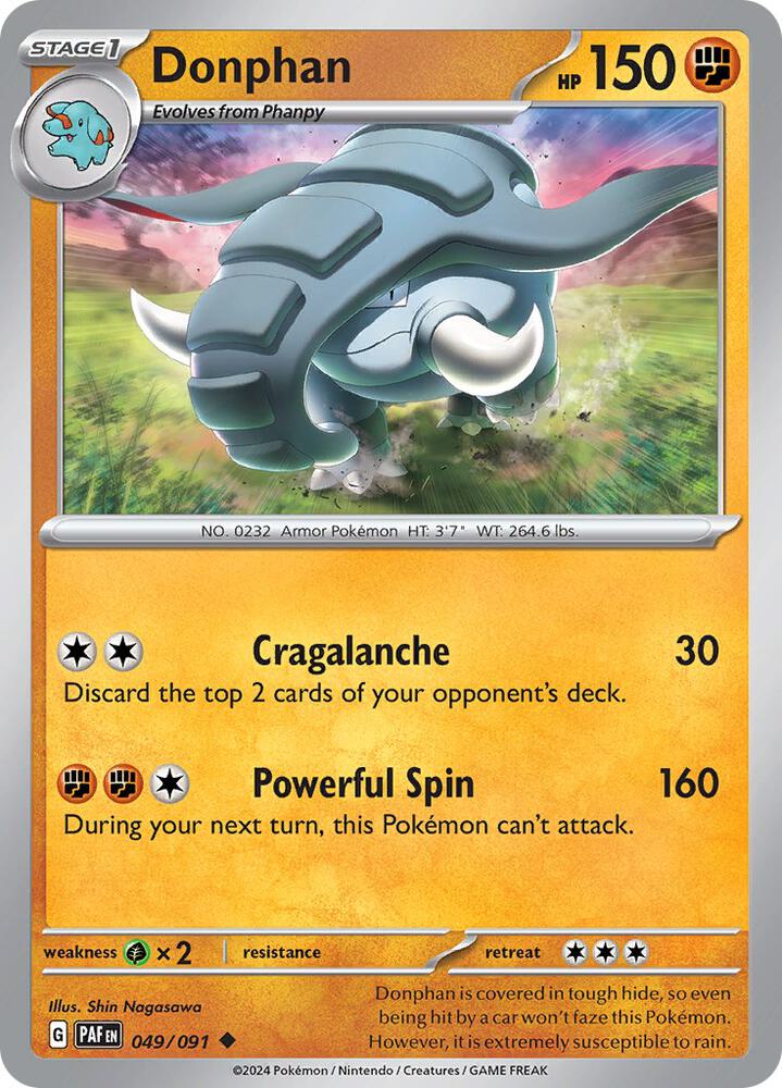 Donphan 049/091 (SV: Paldean Fates)  | Good Games Adelaide SA