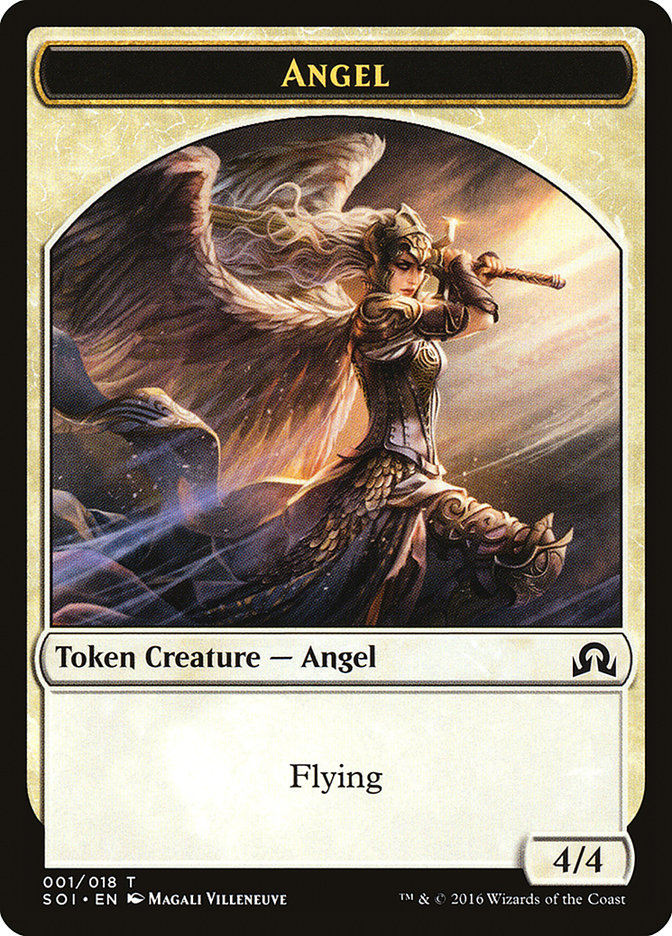 Angel Token [Shadows over Innistrad Tokens] | Good Games Adelaide SA
