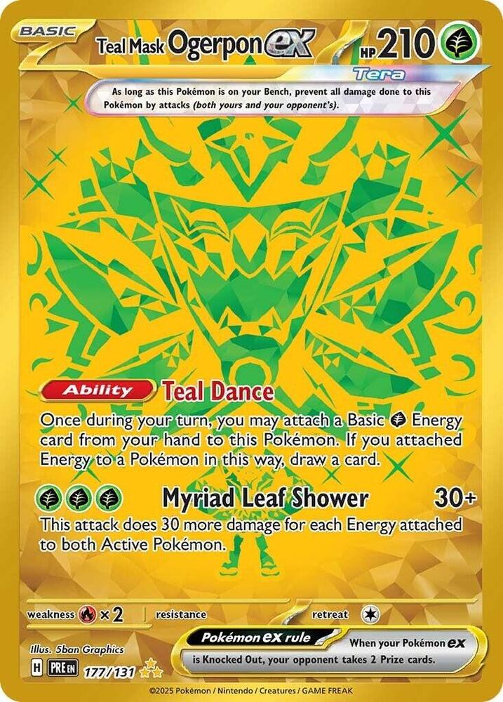 Teal Mask Ogerpon ex (177/131) [Scarlet & Violet: Prismatic Evolutions] | Good Games Adelaide SA