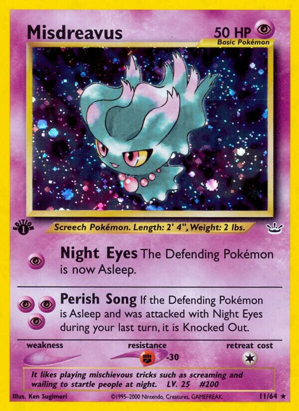 Misdreavus 11/64 (Neo Revelation)  - 1st Edition Holofoil | Good Games Adelaide SA