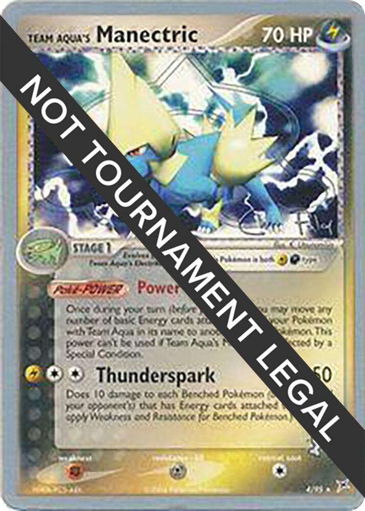 Team Aqua's Manectric 2004 Chris Fulop 4/95 (World Championship Decks)  | Good Games Adelaide SA