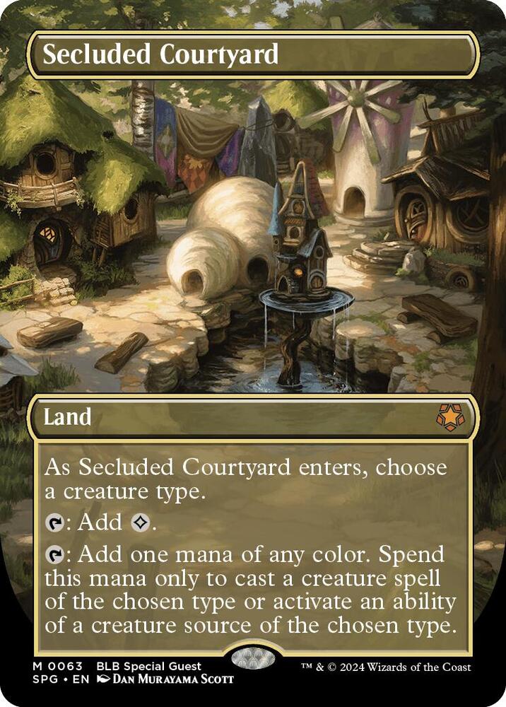 Secluded Courtyard 63 (Special Guests)  - Borderless Foil | Good Games Adelaide SA