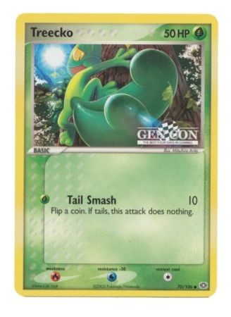 Treecko (70/106) (Gen Con The Best Four Days in Gaming Promo) [EX: Emerald] | Good Games Adelaide SA