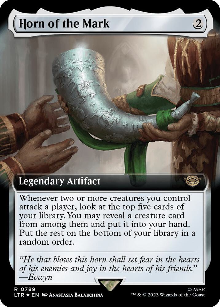 Horn of the Mark 789 (Universes Beyond: The Lord of the Rings: Tales of Middle-earth)  - Extended Art Surge Foil | Good Games Adelaide SA