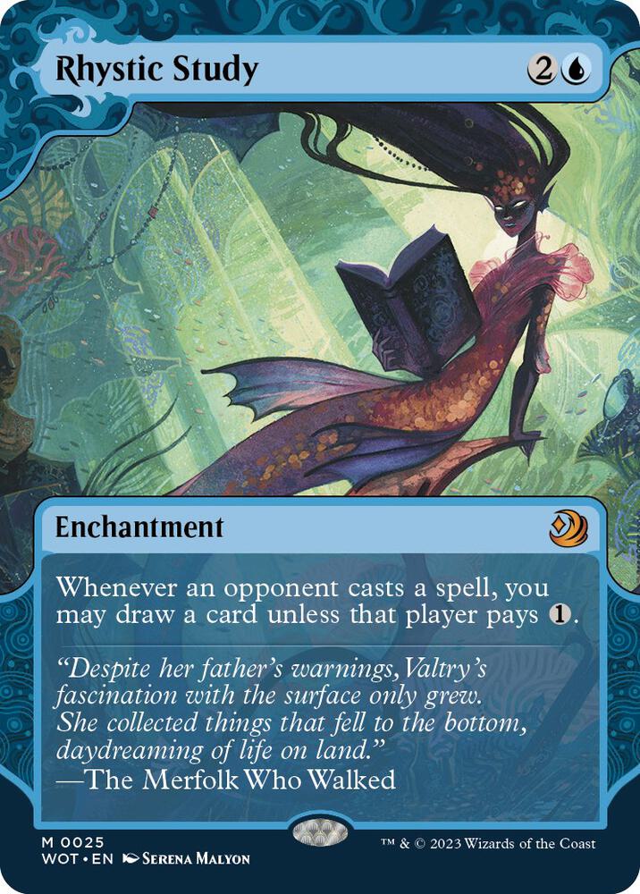 Rhystic Study 25 (Wilds of Eldraine: Enchanting Tales)  - Foil | Good Games Adelaide SA