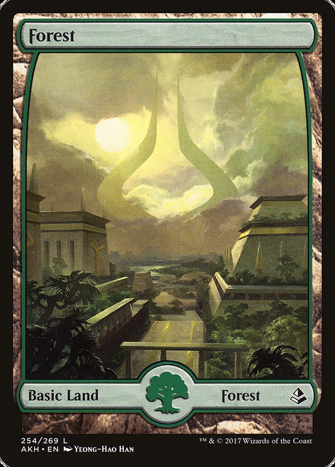 Forest (254) - Full Art [Amonkhet] | Good Games Adelaide SA