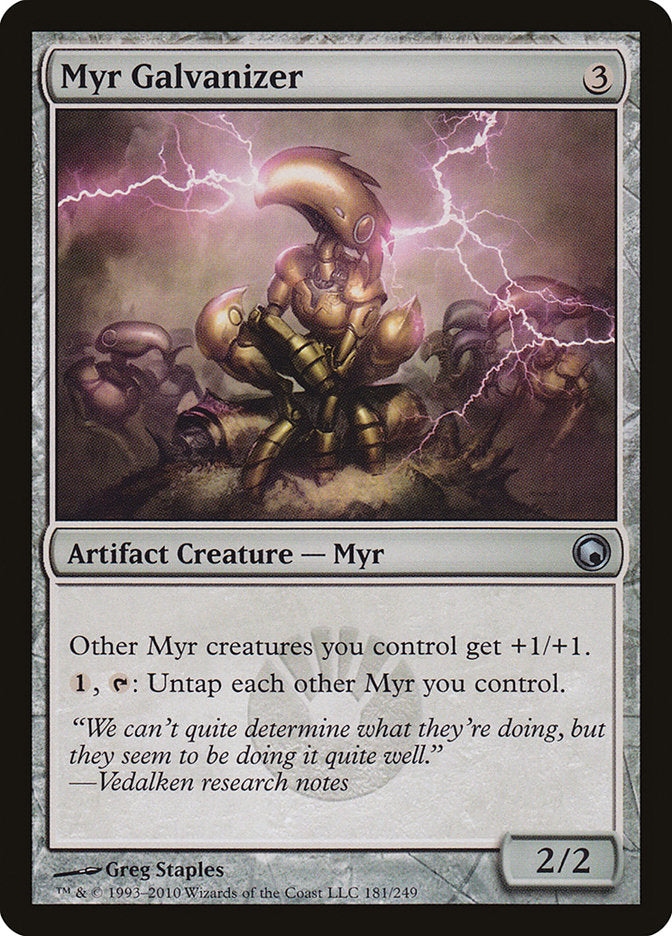 Myr Galvanizer 181 (Scars of Mirrodin)  - Foil | Good Games Adelaide SA