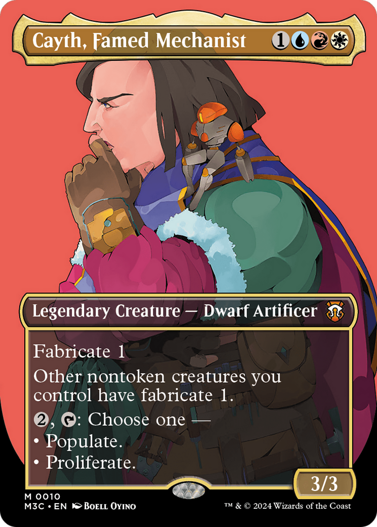 Cayth, Famed Mechanist (Borderless) [Modern Horizons 3 Commander] | Good Games Adelaide SA