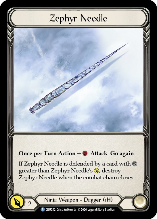 Zephyr Needle [CRU052] 1st Edition Normal | Good Games Adelaide SA