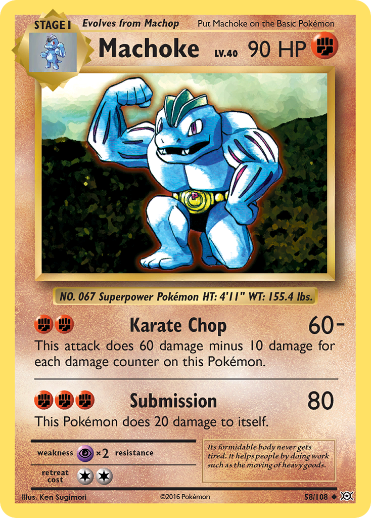 Machoke (58/108) [XY: Evolutions] | Good Games Adelaide SA