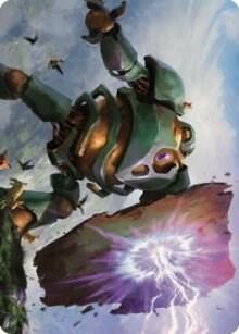 Walking Bulwark Art Card 58 (Art Series: Dominaria United)  | Good Games Adelaide SA