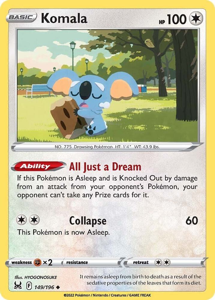Komala 149/196 (SWSH11: Lost Origin)  | Good Games Adelaide SA