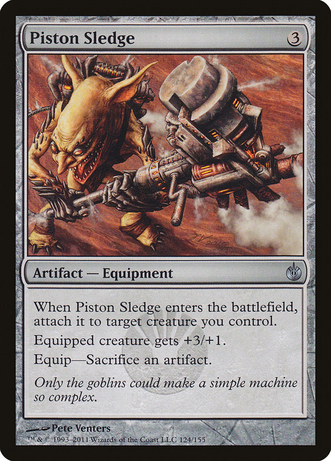 Piston Sledge 124 (Mirrodin Besieged)  - Foil | Good Games Adelaide SA