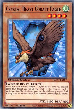 Crystal Beast Cobalt Eagle [SGX1-ENF07] Common | Good Games Adelaide SA