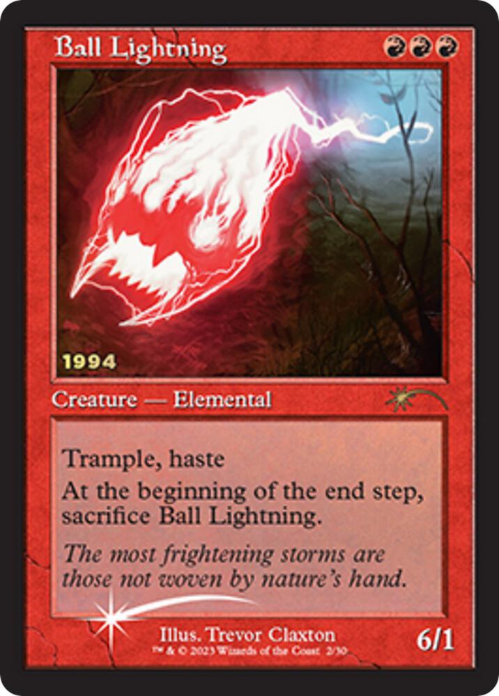 Ball Lightning 2 (30th Anniversary Promos)  - Foil | Good Games Adelaide SA