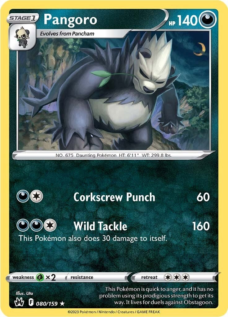 Pangoro (080/159) [Sword & Shield: Crown Zenith] | Good Games Adelaide SA