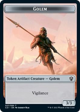 Golem 027 Thopter Double Sided Token 27 // 29 (Commander 2021)  | Good Games Adelaide SA