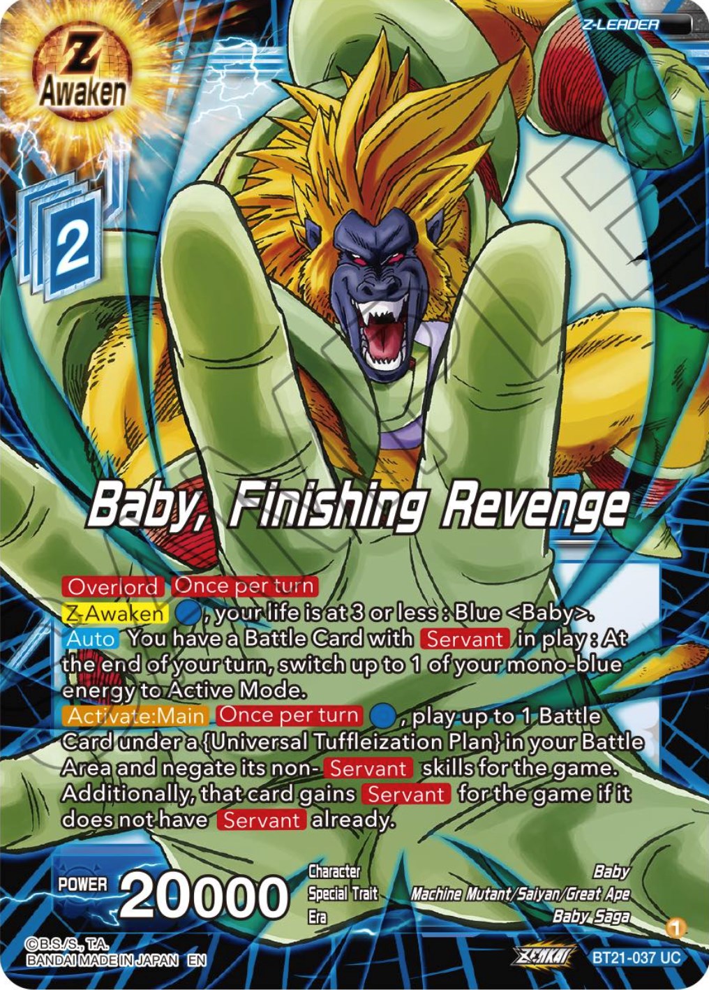 Baby, Finishing Revenge (BT21-037) [ZENKAI Series: Set 04] | Good Games Adelaide SA