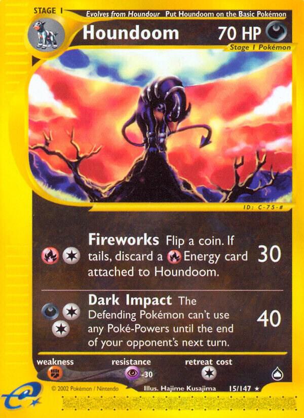 Houndoom 015/147 (Aquapolis)  | Good Games Adelaide SA