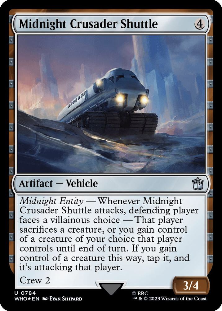 Midnight Crusader Shuttle 784 (Universes Beyond: Doctor Who)  - Foil | Good Games Adelaide SA