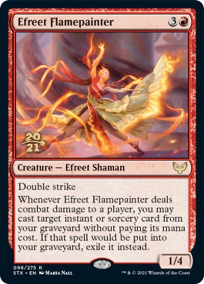 Efreet Flamepainter [Strixhaven: School of Mages Prerelease Promos] | Good Games Adelaide SA
